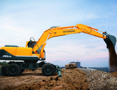 Колесный экскаватор Hyundai R210W-9S