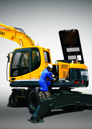 Колесный экскаватор Hyundai R140W-9S